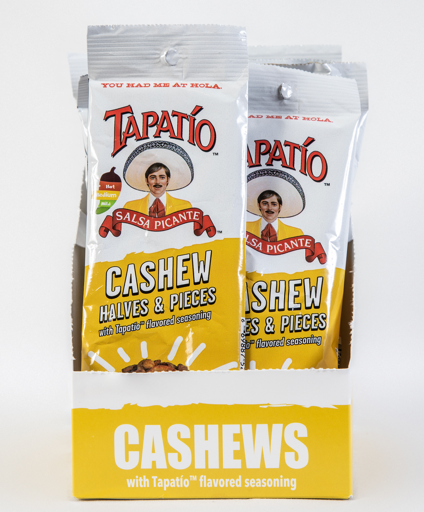 
                  
                    2.5 oz Tapatio Cashews
                  
                